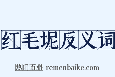 红毛坭反义词是什么意思的图片